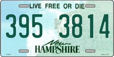 NH license plate 3953814