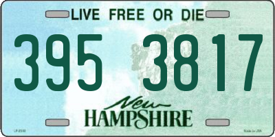 NH license plate 3953817