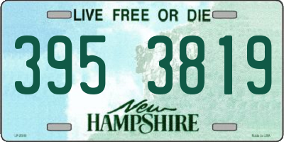 NH license plate 3953819