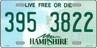 NH license plate 3953822