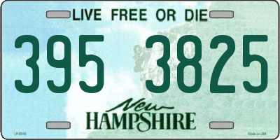 NH license plate 3953825