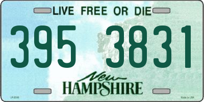 NH license plate 3953831