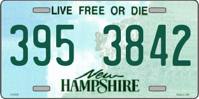 NH license plate 3953842