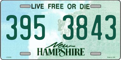 NH license plate 3953843