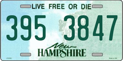 NH license plate 3953847