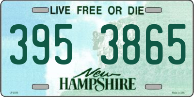 NH license plate 3953865