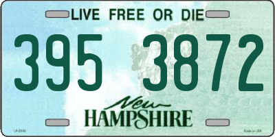 NH license plate 3953872