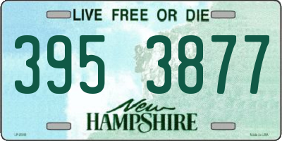 NH license plate 3953877