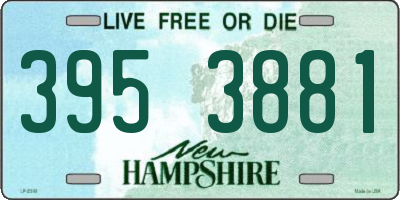 NH license plate 3953881