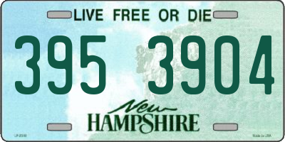 NH license plate 3953904