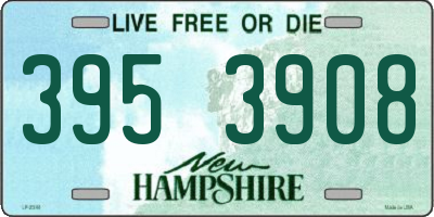 NH license plate 3953908