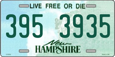 NH license plate 3953935