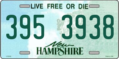 NH license plate 3953938
