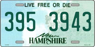 NH license plate 3953943