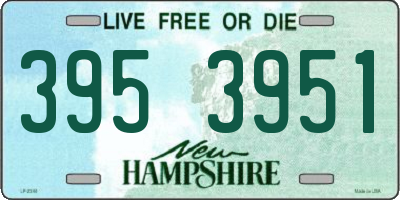 NH license plate 3953951