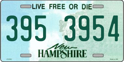 NH license plate 3953954