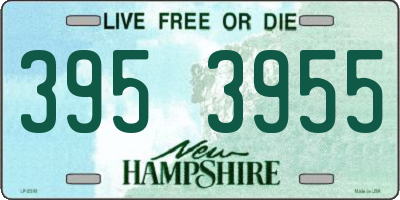 NH license plate 3953955