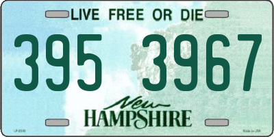 NH license plate 3953967