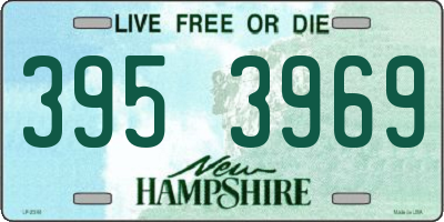 NH license plate 3953969