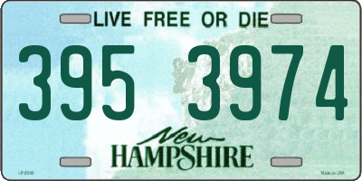 NH license plate 3953974