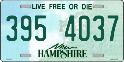 NH license plate 3954037