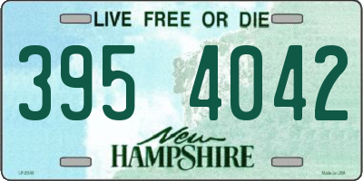 NH license plate 3954042
