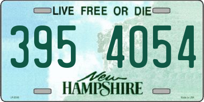 NH license plate 3954054