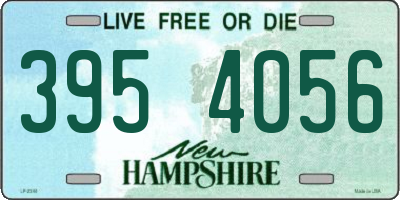 NH license plate 3954056
