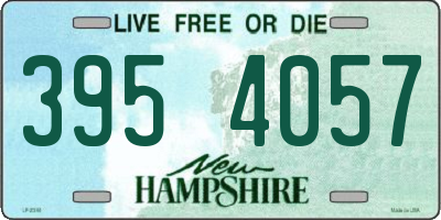 NH license plate 3954057