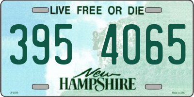 NH license plate 3954065