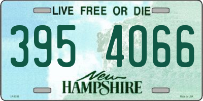 NH license plate 3954066
