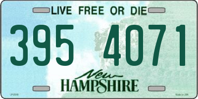 NH license plate 3954071