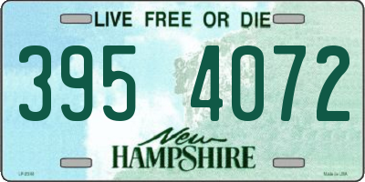 NH license plate 3954072