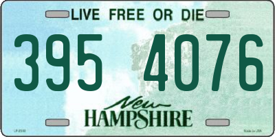 NH license plate 3954076
