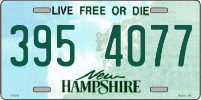 NH license plate 3954077