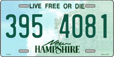 NH license plate 3954081