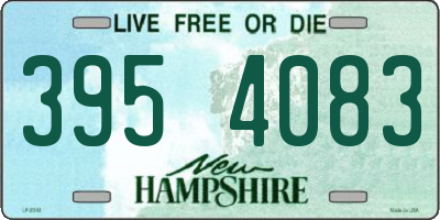 NH license plate 3954083