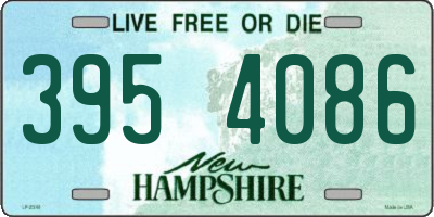 NH license plate 3954086