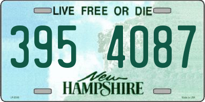 NH license plate 3954087