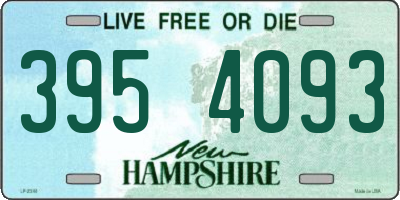 NH license plate 3954093