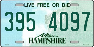 NH license plate 3954097