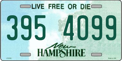 NH license plate 3954099