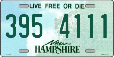 NH license plate 3954111