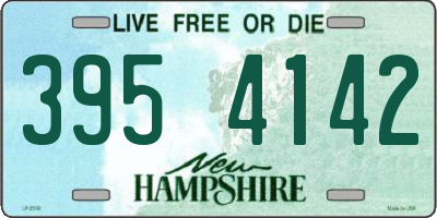 NH license plate 3954142
