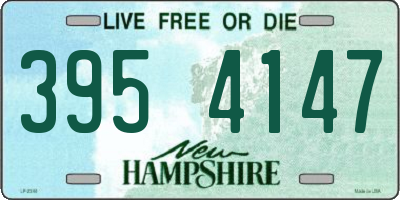 NH license plate 3954147