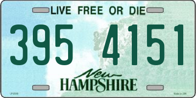 NH license plate 3954151