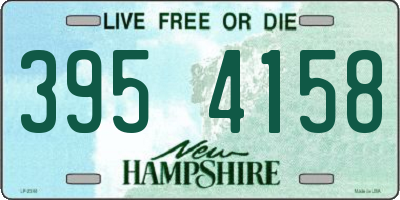 NH license plate 3954158