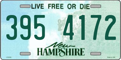 NH license plate 3954172