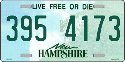 NH license plate 3954173