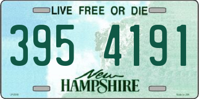 NH license plate 3954191